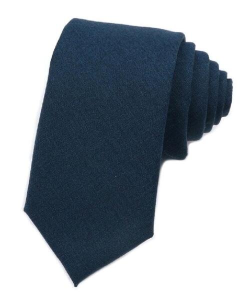 Corbata de Fibra de Bambú - azul