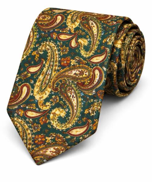 Corbata estilo ameba Otoño Elegante 8cm