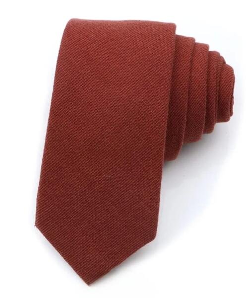 Corbata lisa red-brown