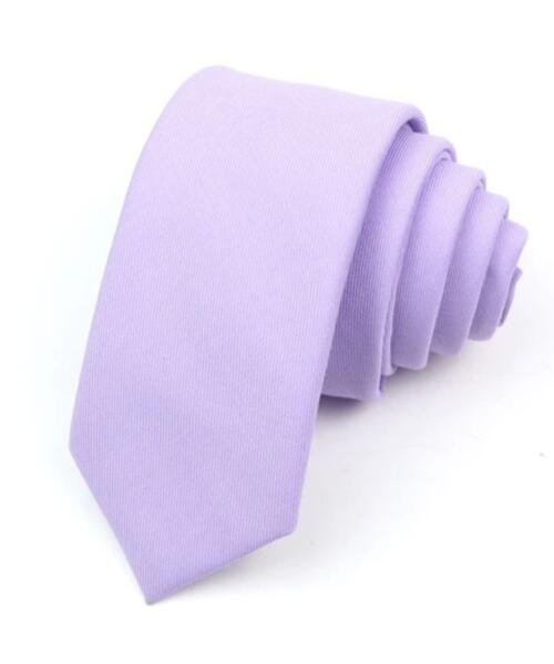 Corbata fibra de bambú lila