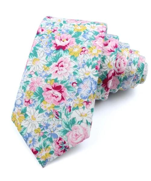 Corbata floral primavera