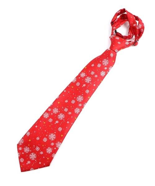 Corbata roja navideña niño