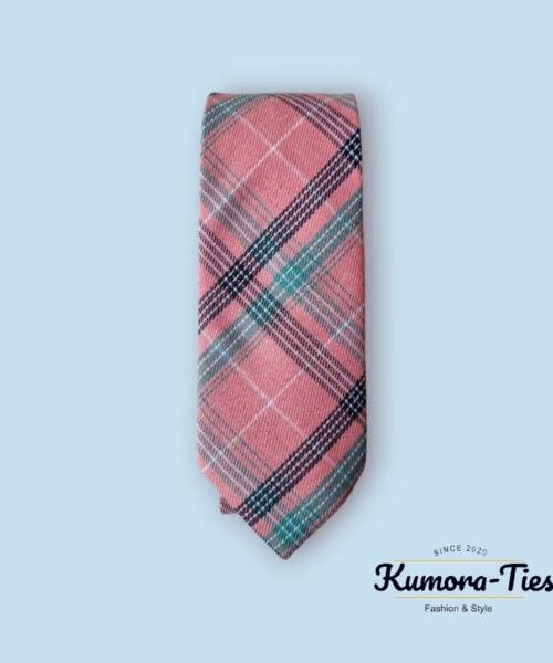 Corbata rosada casual 7cm