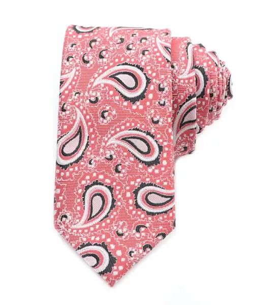 Corbata Estilo Amebas rosa