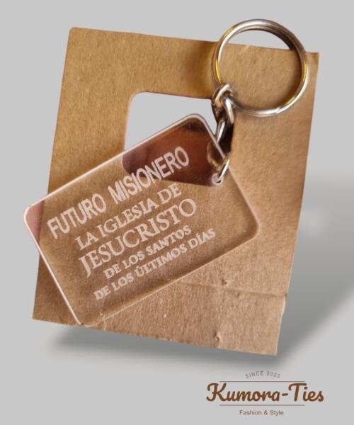 Llavero futuro misionero transparente