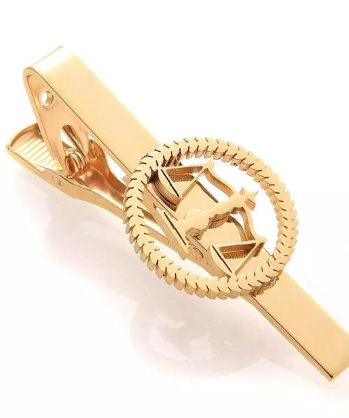 Tie clip balanza dorada