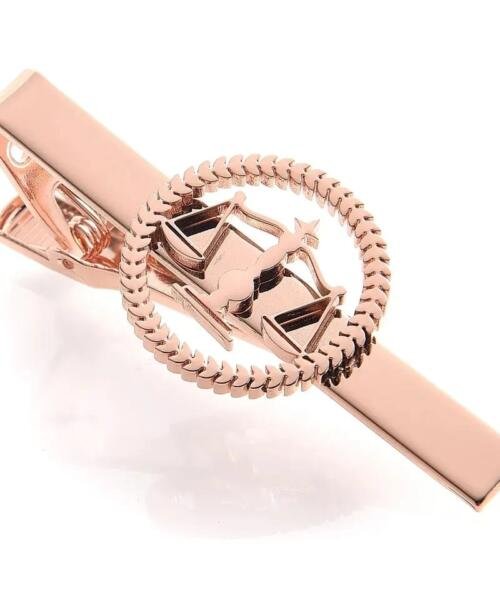Tie clip balanza justicia cobre
