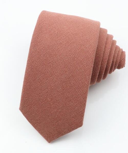 CORBATA LISA TERRACOTA.