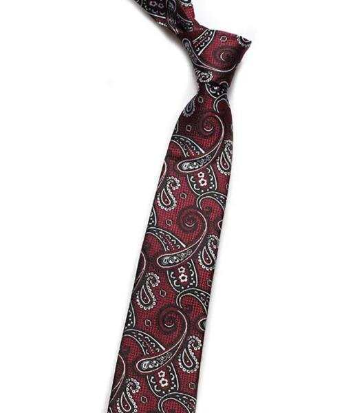 Corbata estilo amebas wine 7cm
