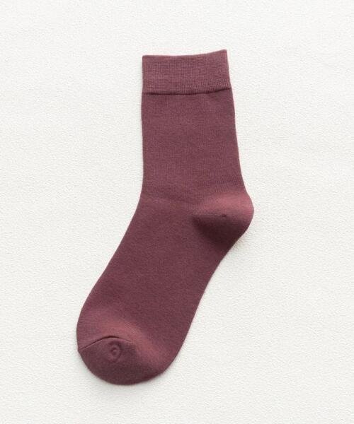 Calcetin fibra de bambú color morado