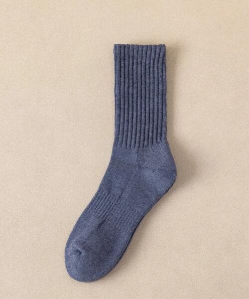 Calcetin largo azul con diseño