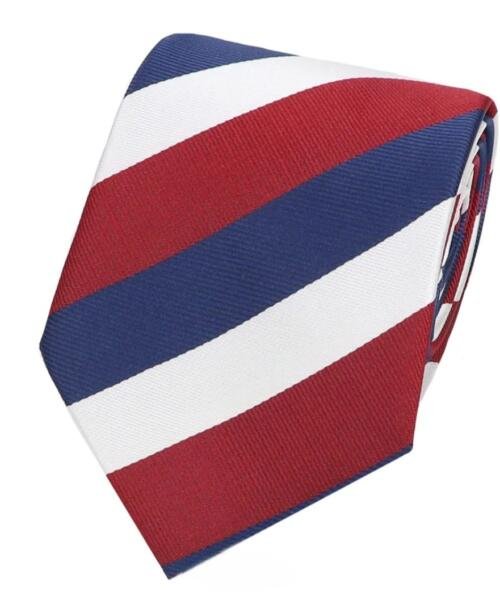 Corbata clásica de linesas tricolor KTS0239
