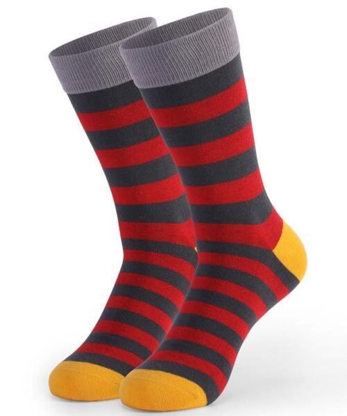 Calcetines Brillo Rojo Amarillo