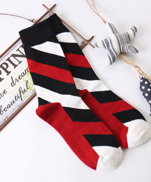 Calcetines Formales con Diseño de rayas