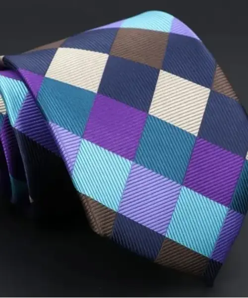 Corbata clásica de cuadros 8cm