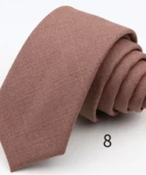 Corbata de Fibra de Bambú - café