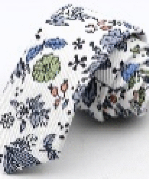 Corbata con Diseño de Flores - follaje