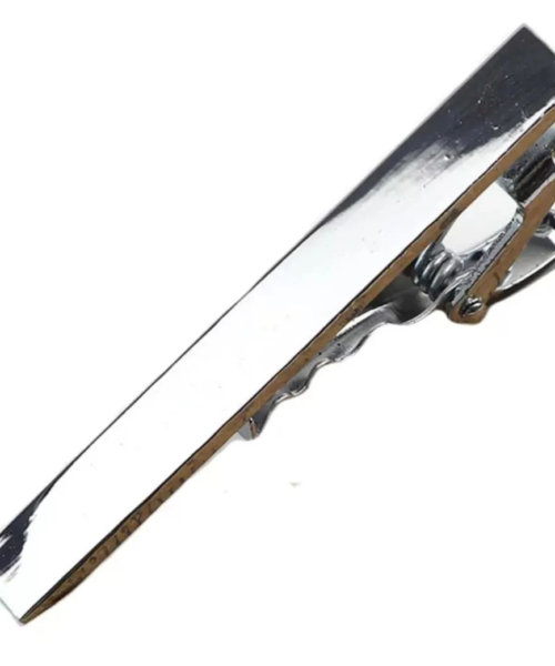 Tie Clip Liso plateado