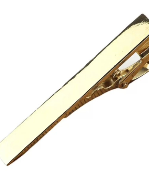 Tie Clip Liso dorado