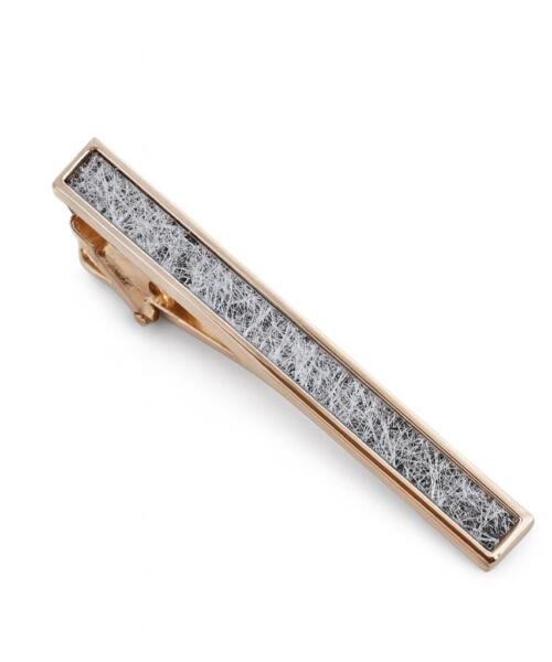 Tie clip Silver Thread