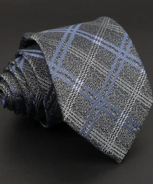 Corbata clásica tonos azules 8cm