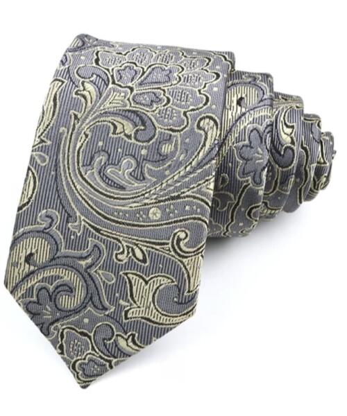 corbata amebas gris