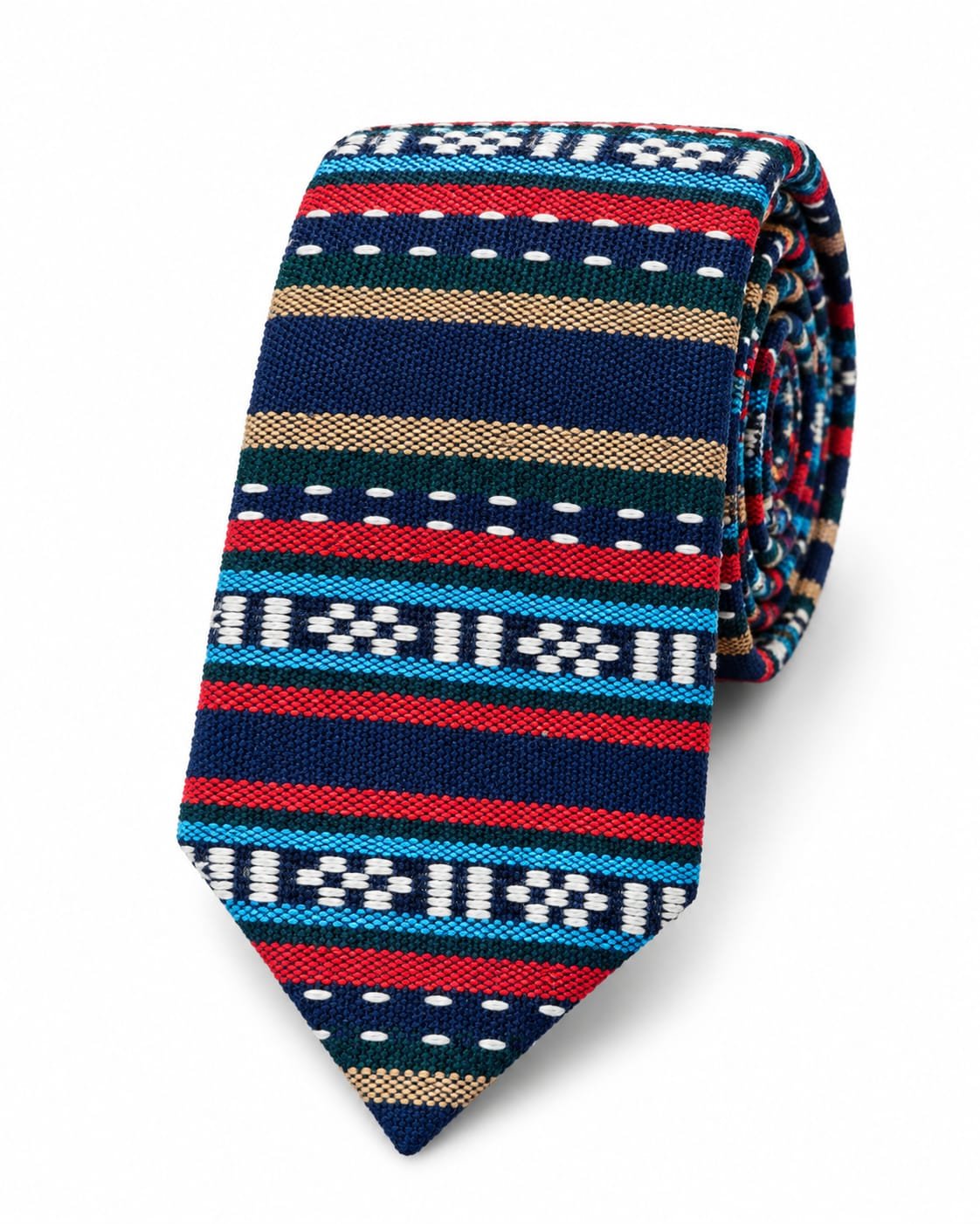 corbata típica azul