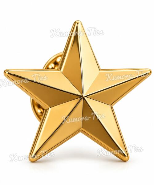 pin de estrella dorado