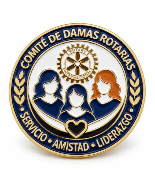 pin de comité de damas rotarias